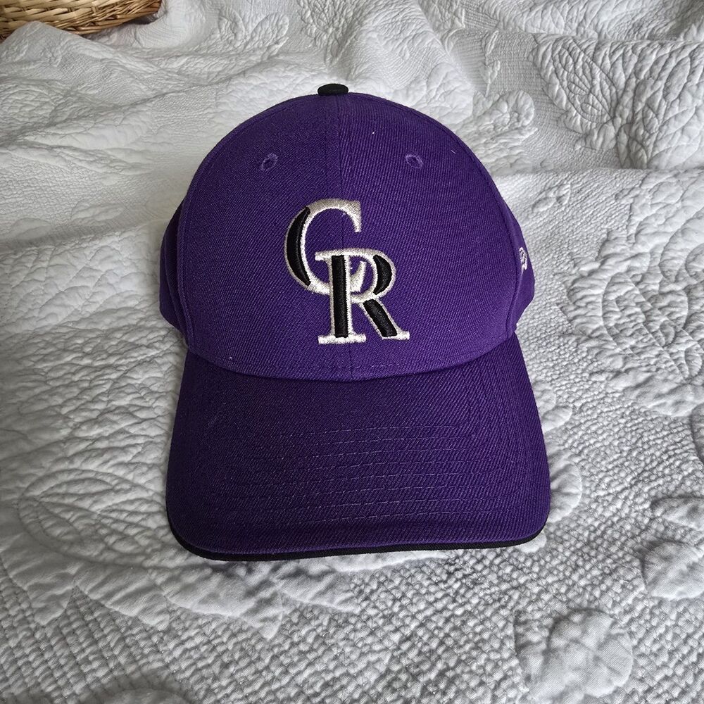 New Era 9Fifty Black/Purple Adjustable Baseball Cap MLB Colorado Rockies